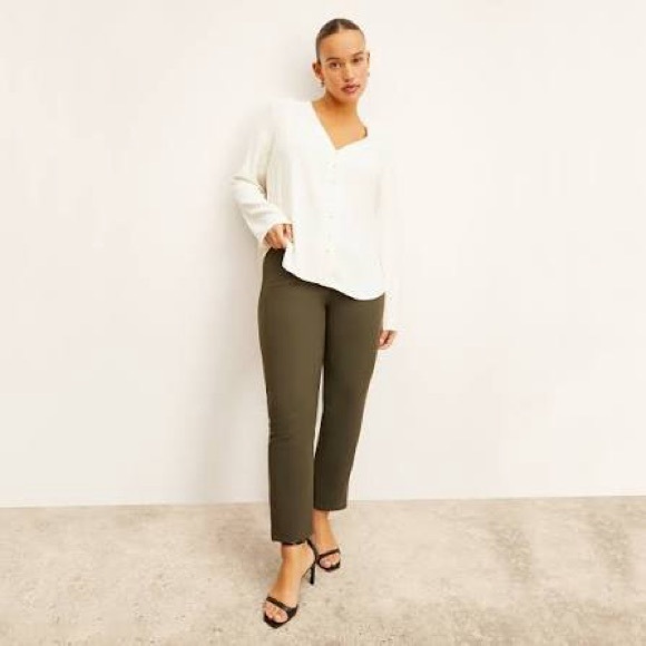 MM Lafleur Olive The Foster Cigarette Pant - PowerStretch - Picture 1 of 9